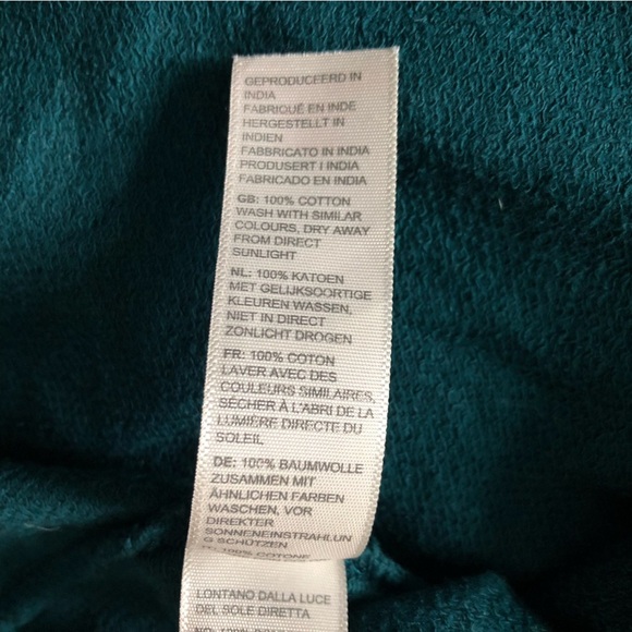 Fat Face Emerald Cotton Long Sleeve Dress Size L - Picture 12 of 12